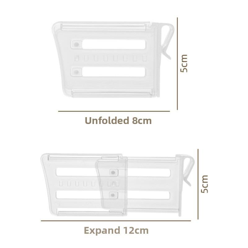 Fridge Shelf Divider Adjustable Organizer Separates Items for Neat Storage Fits Refrigerator Cabinets and Pantry Areas