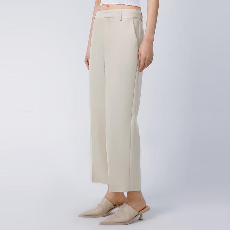 JNBY 2024 Spring Straight-Leg Cropped Casual Pants