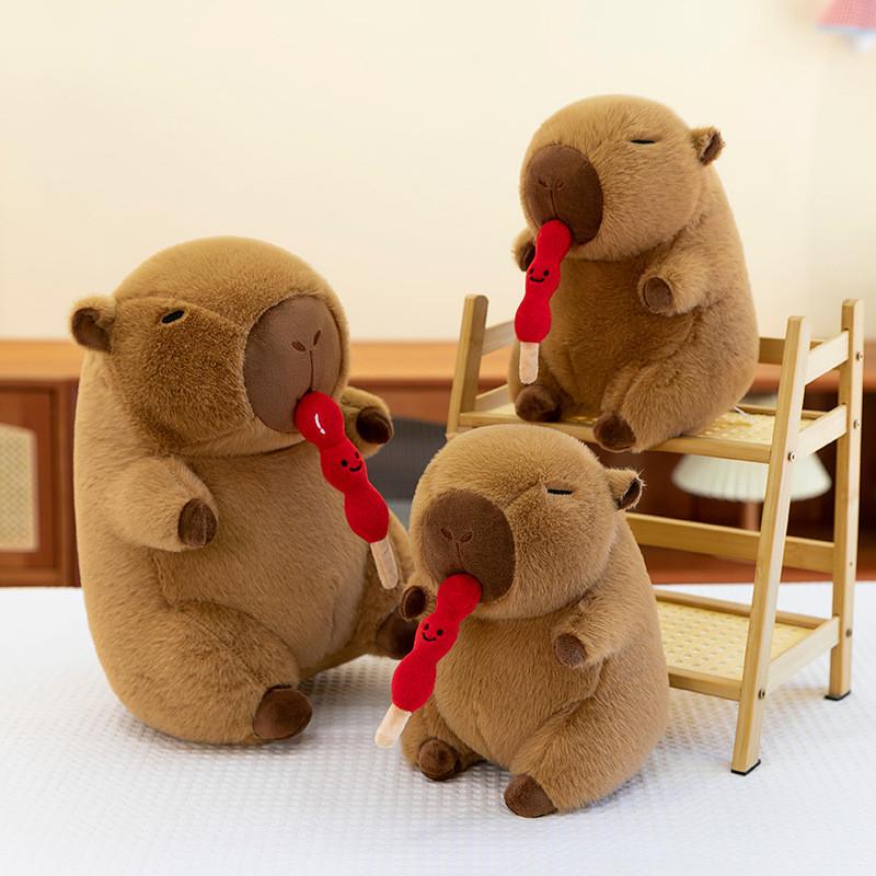 Capybara Tanghulu Dehnbares Plüschtier PP-Baumwollfüllung Kinderspielzeug Puppe