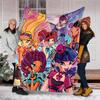 1pc W-Winx Club Theme Blanket - Digital Print, Polyester, Cozy for All Seasons, Perfect for Outdoor, and Travel