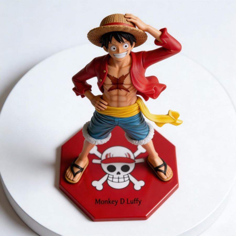 Anime One Piece Monkey D. Luffy Action Figure Collectible Model Toy 24cm, High Quality, Detailed Craftsmanship