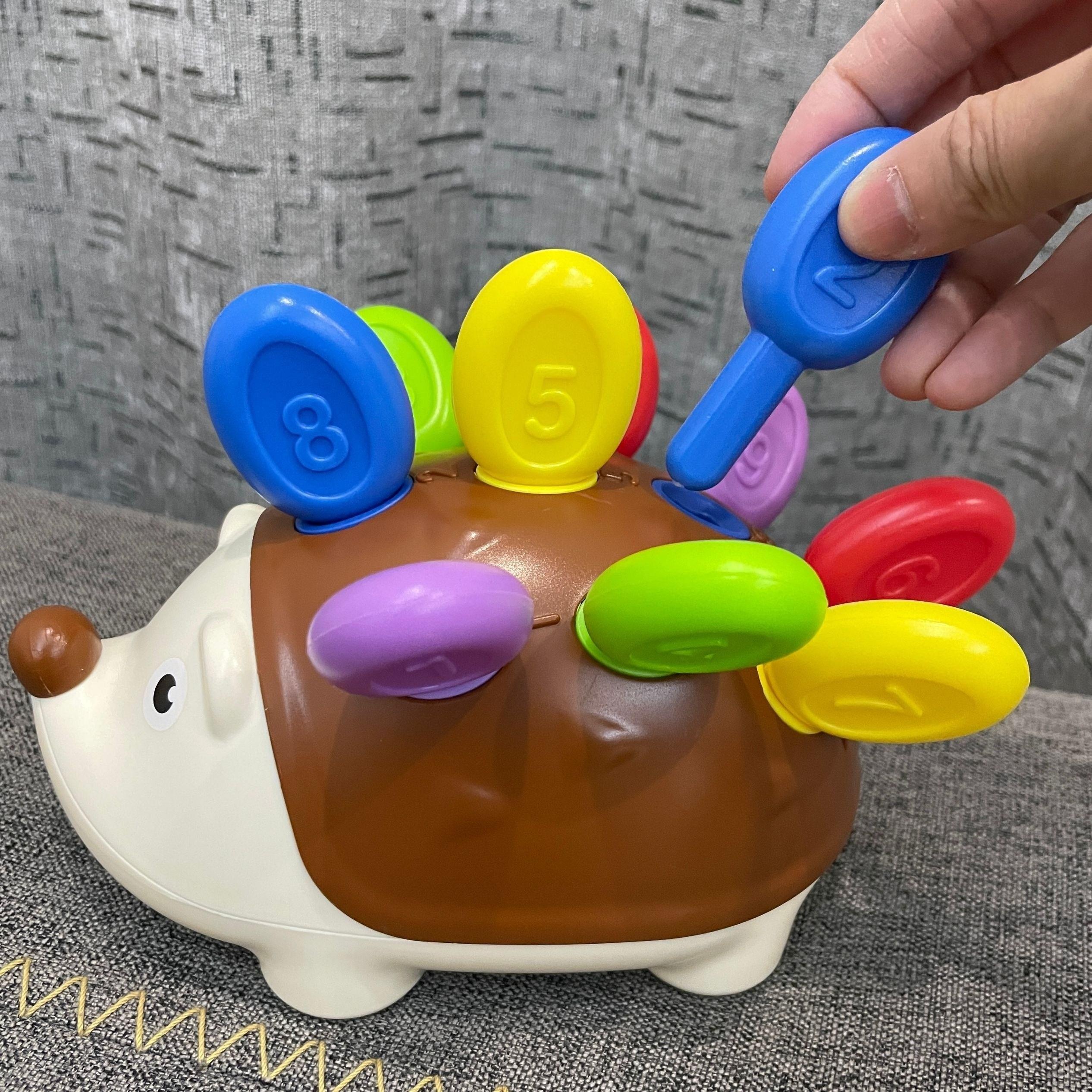 

Цветные игрушки-ежики для малышей - развивают координацию рук и глаз, навыки решения проблем и критическое мышление