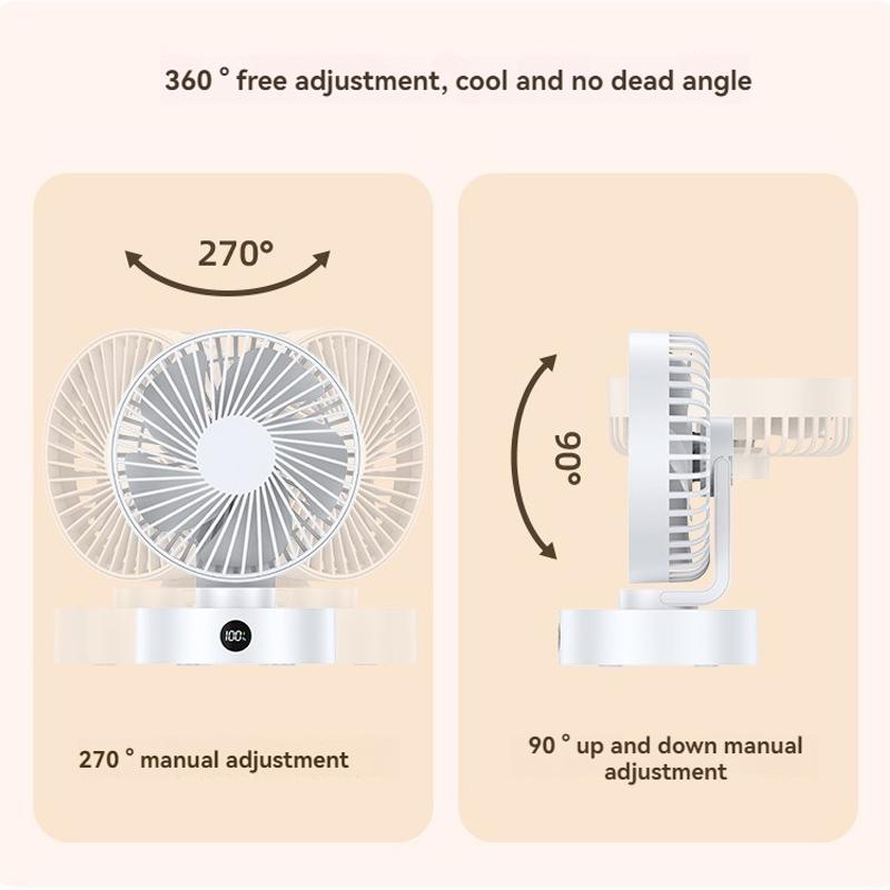 Neuer USB-Tischventilator, kleiner großer Windventilator für den Büro-Desktop, tragbarer kabelloser Ventilator, elektrischer Ventilator, Handventilator