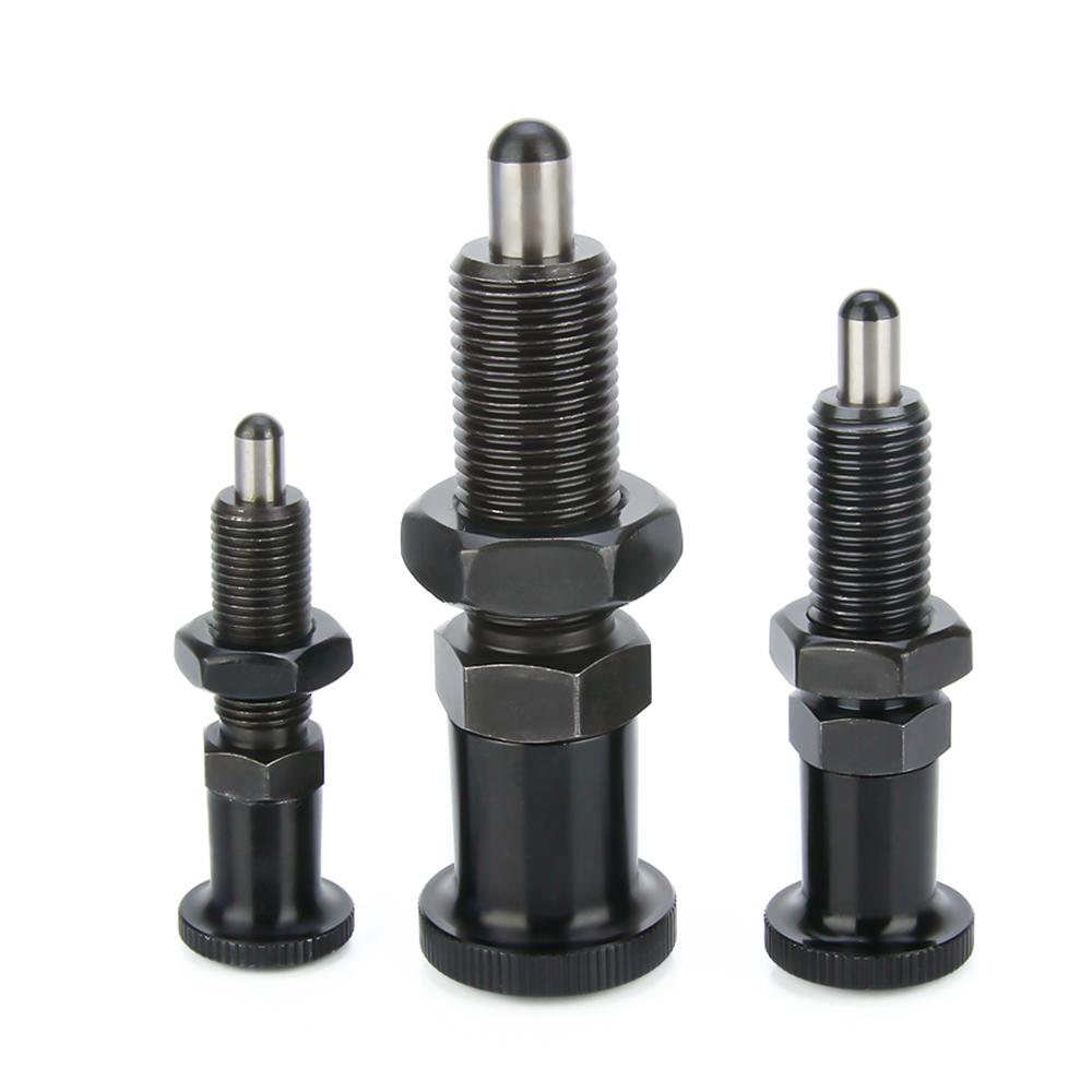 M8 M10 M12 M16 Fine Thread Long Index Bolts, Indexing Plungers,Locking Pin ,Locking Spring Screw,Aluminum Knob Plunger