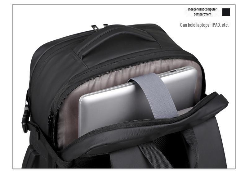 Multifunksjonell utvidbar laptop- og vognryggsekk for menn for forretningspendling og reiser