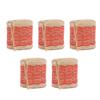 5 Rolls Burlap Lace Ribbon Decorative Jute Burlap Ribbon Roll for Crafts Festival Decor