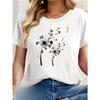 European Size Elegant Artistic Patterned Women'S  T-Shirt