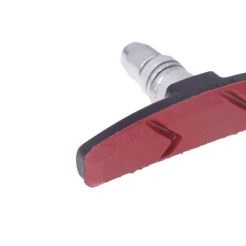 1Pair Bike Brake Pads V-Brake Rubber Road Bike Brake Holder Pads Shoes Blocks Rim Brake Anti-Resistance Cycling Accessories