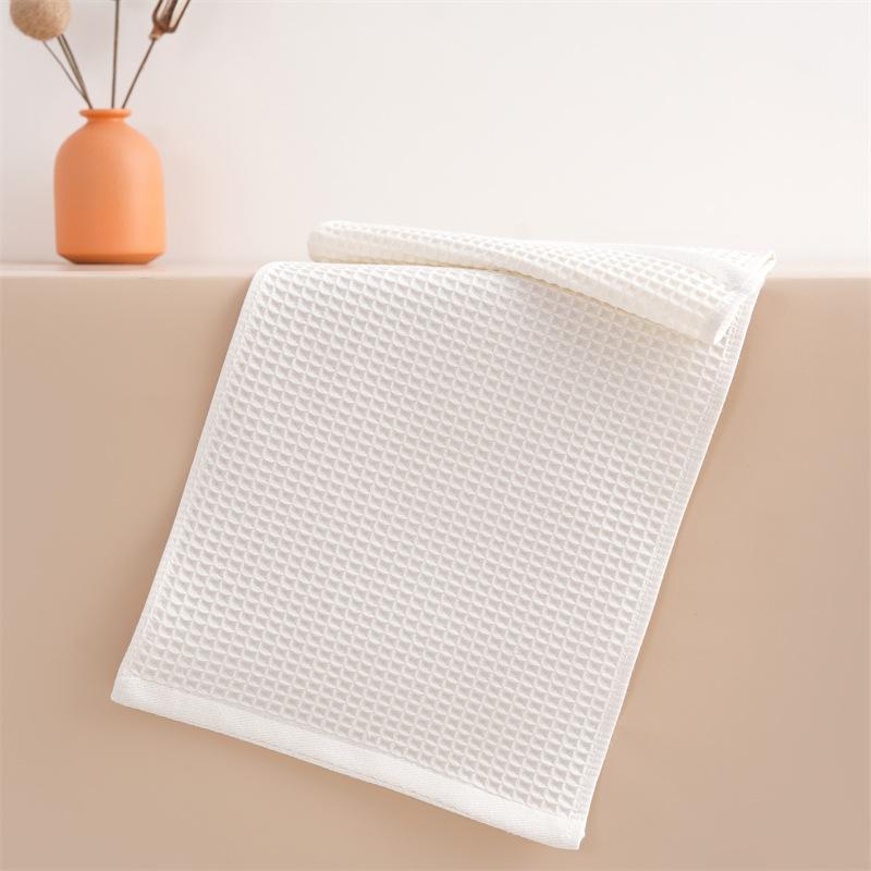 Gauze Japanese Jacquard Waffle Honeycomb Rectangle Adult Children's Bath Towel 100% Cotton Mesh Thickened Easy Dry Spot