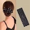 1pcs Hair Ties Lazy Person's Divine Tool Meatball Head Twisted Headband Lady Hair Hairpin Rotating Black White