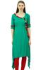 Phagun Angrakha Style Rayon Womens Tunic Kurta Pom-Pom Designer Kurti Top Indian