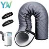 Portable AC Exhaust Hose Insulation Cover Adjustable Straps Easy Install Thermal Sleeve for Air Conditioner Vent Pipe