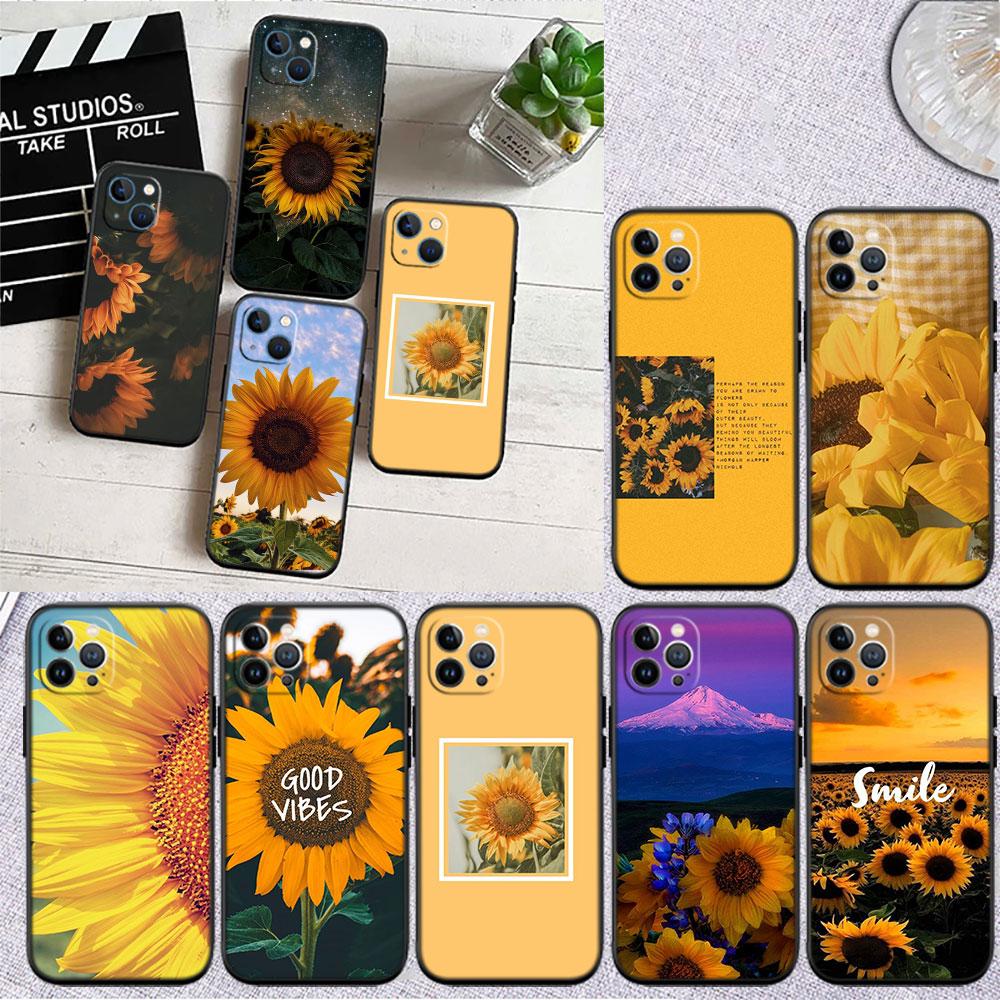 PP9 Beautiful Yellow Sunflower Soft Shell Phone Case for OPPO A3 Pro A72 A74 A76 A77 A77S A78 A79 A94 A95 A18 A40M A58