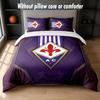 Fiorentina FC Design Bed Bedding Set 1 Duvet Cover + 2 Pillowcases Soft Breathable Household Bed Linens