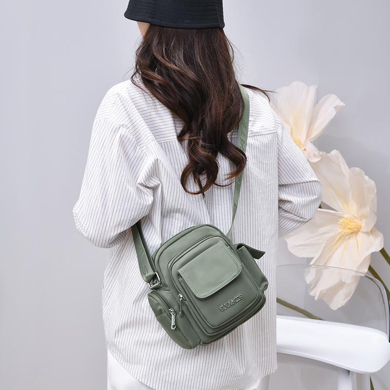 Water-repellent Nylon Bag Travel Shoulder Bag Women's Crossbody Bag Small Square Bag