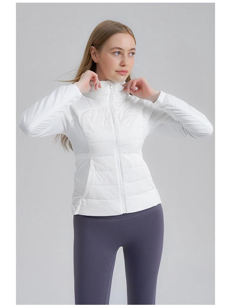 Women's Winter Slim Fit Short Down Jacket - 90% White Duck Down, Warm, Flattering, and Sporty