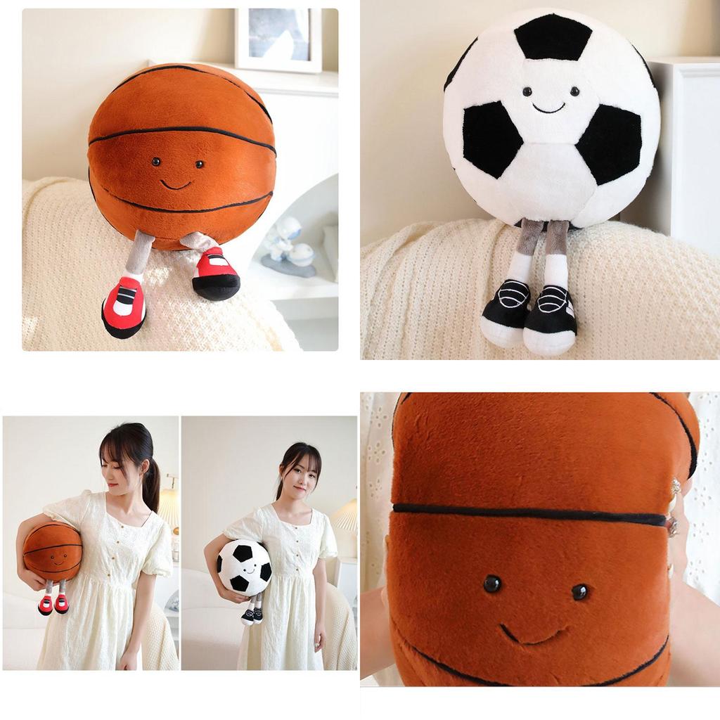Non-cartoon Animal Style Plush Toy Football And Basketball Doll For Children Ideal For Play And Comfort