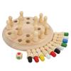 Memory Matchstick Chess Wooden Educational Intelligent Memory Chess Board Game for Kids Family