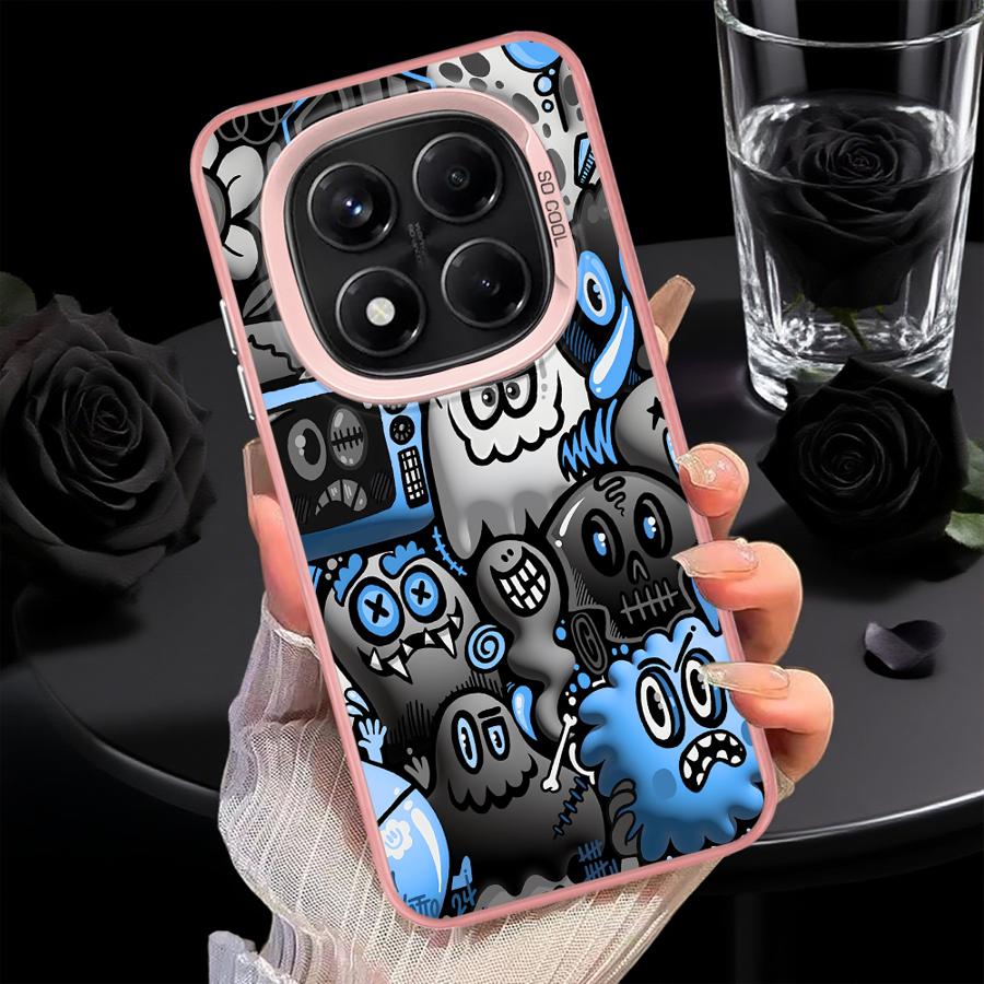 Graffiti Black Phone Case for Xiaomi Redmi Note 14 10 13C 14C A1 12C Note 13 12 Pro Plus 11 Pro A2 12 Phone Cover
