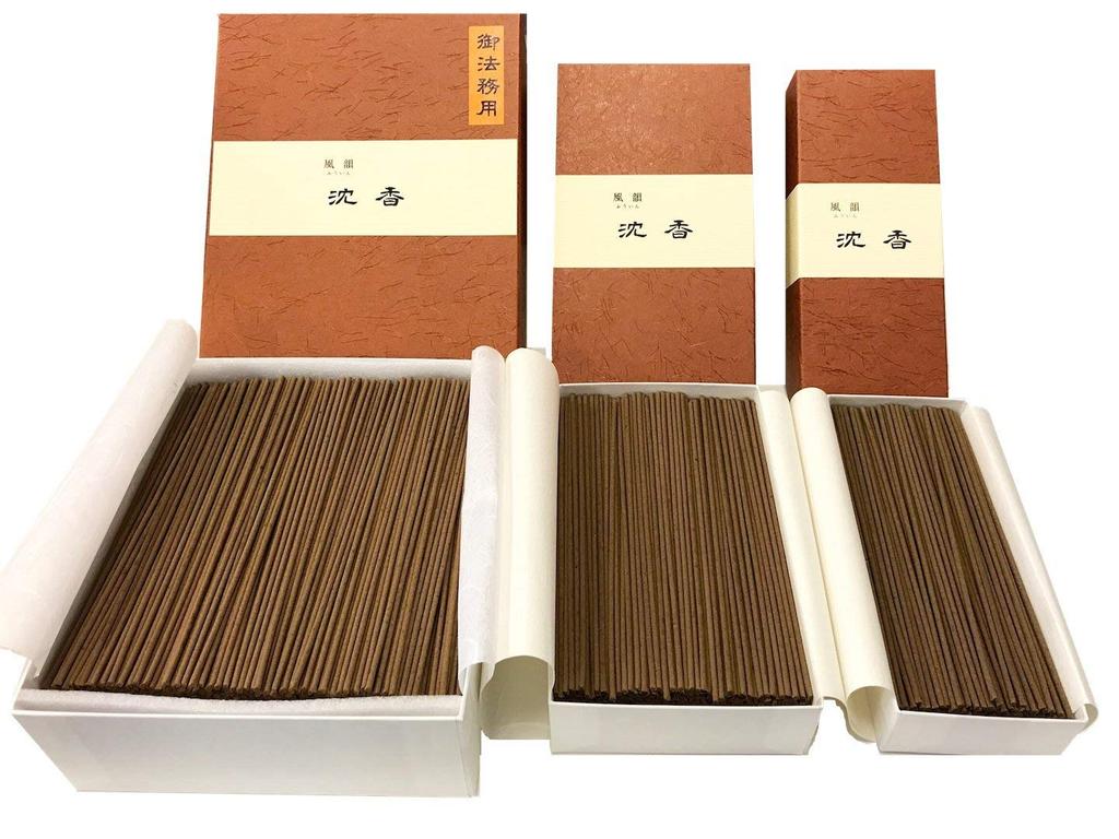 Fuuin Agarwood Short Value 100g Minori-en Incense, Sticks, Pack,