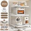 Multi-Functional Kitchen Microwave and Rice Cooker Storage Rack