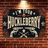 Vintage Huckleberry Metal Wall Art Poster 20x30cm Bar Decor
