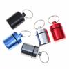 Aluminum Alloy Pill Case Keychain Portable Waterproof Mini Storage Container For Pills Earplugs And Small Items