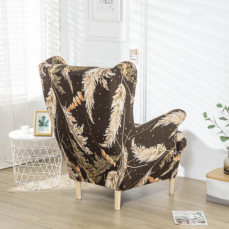 Printed Elastic Tiger Stool Cover Chair Cover Sofa Cover All Inclusive Single Wing Back Sofa Cover American Scamon