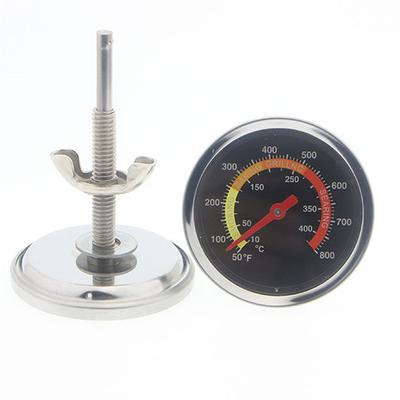 Stainless Steel Barbecue Bbq Smoker Grill Thermometer Temperature Gauge 10-400℃