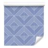 Wallpaper Geometric Rhombuses Blue, Blue Center 50x1000