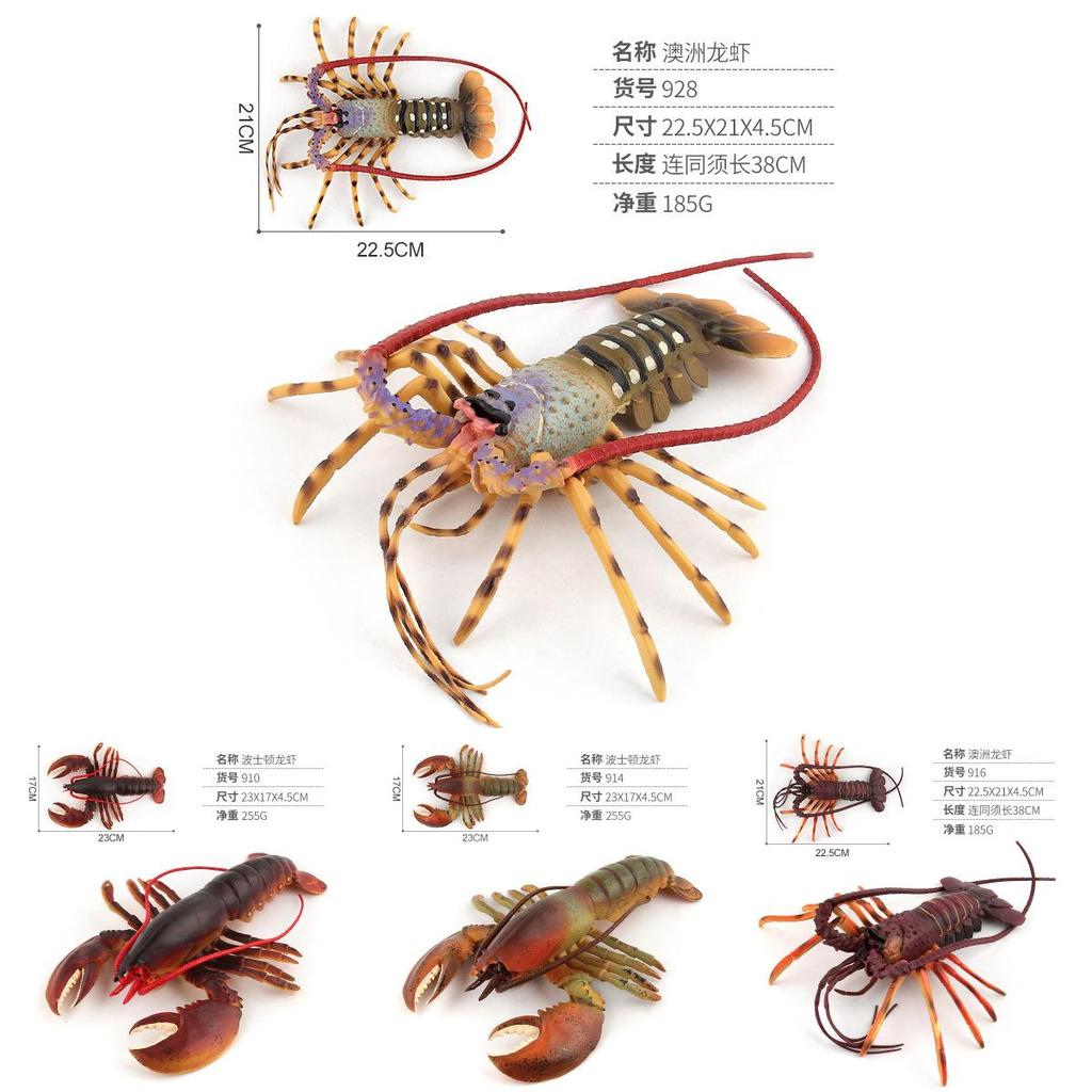 Ocean Animal Pvc Models With Authentic Lobster Designs For Marine Enthusiasts