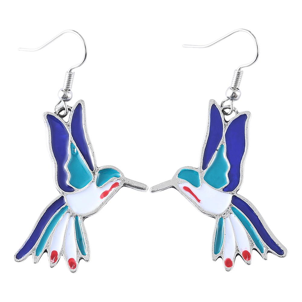 Hummingbird Pendant Women's Small, Exquisite and Versatile Bird Earrings