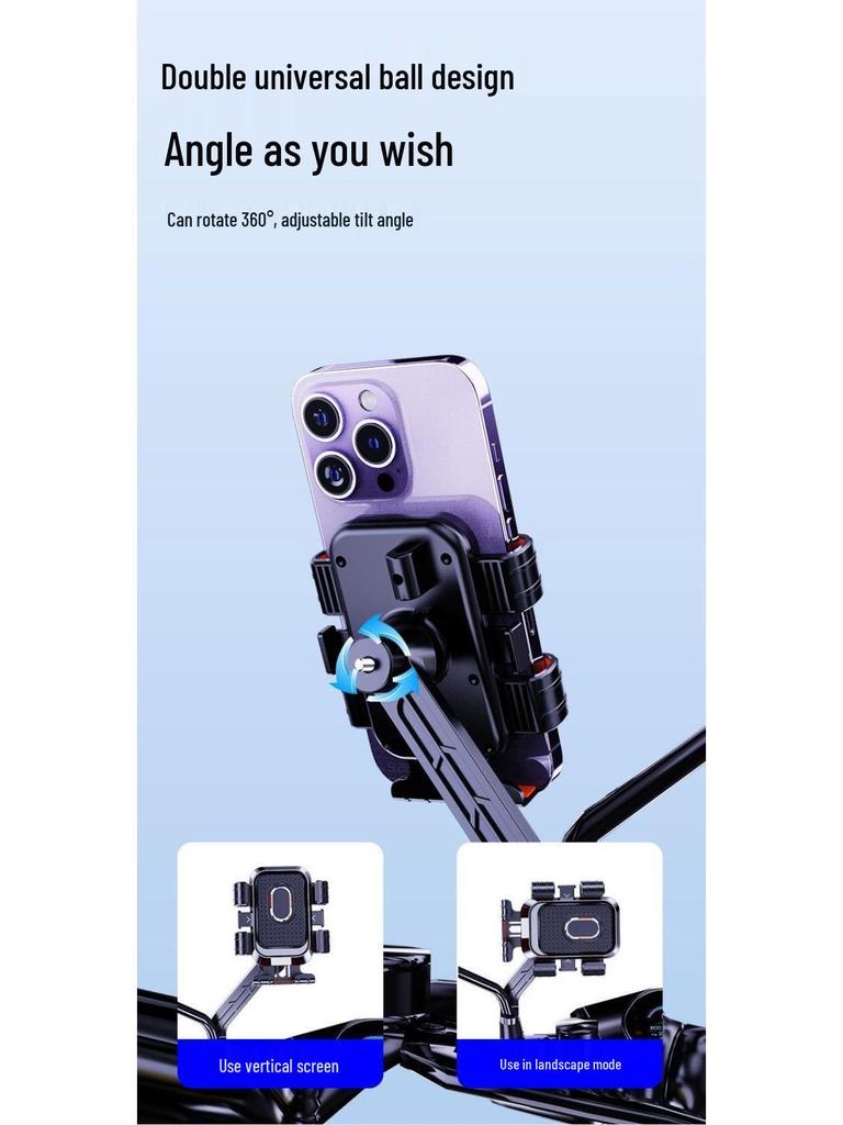 Electric Vehicle & Bicycle Phone Holder for Delivery & Navigation