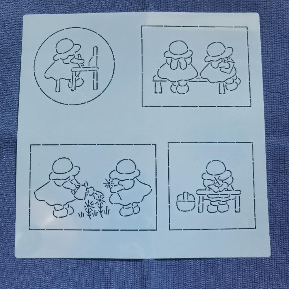 Patchworks Sewing Stencil DIY Hand Sew Wall Mat Fabric Embroidery Tool For Embroidery Patchworks Sewing Craft