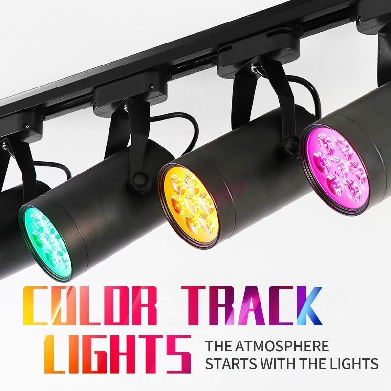Color Lamp Spotlight Track Light Atmosphere Accent Lighting Led Colorful Clothing Shop Commercial Bar Background Lamp