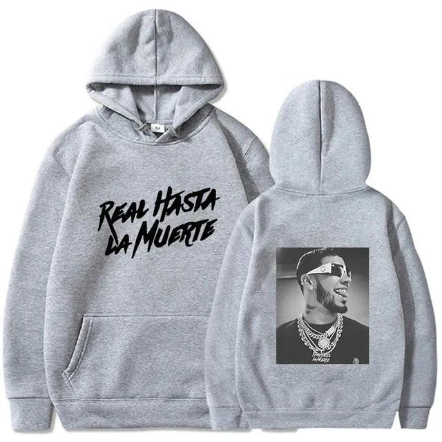 Men's hoodie, autumn wool sweatshirt, AA Royal Death print sweatshirt, streetwear, loose rapper sweatshirt