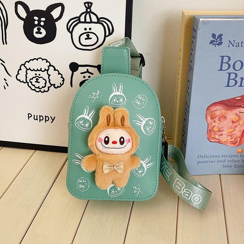 School Bag Fashion Children's Bag Labub New Lightweight and Versatile Backpack Casual Small Breast Bag Going Out Change Bag