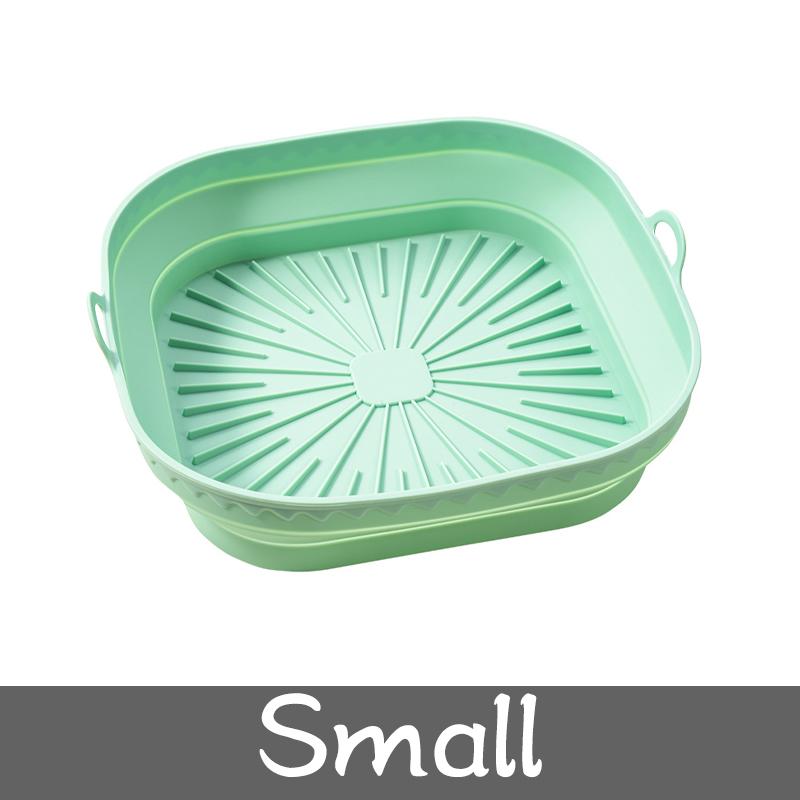 Air Fryer Silicone Liners Non Stick Air Fryer Basket Square Round Silicone Air Fryer Liners Oven Baking Tray Fried Chicken Mat