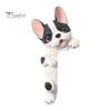 Decorative Wall Plate Sticker 3D French Bulldog Resin Light Switch Cover, Cute Cartoon Dog Socket Creative Ornament Decor, Self-Adhesive Animal
