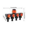 4 Independent Switches Garden Hose Splitter Robust Valve Flexible Hose Connection Hose Connector Splitter Heavy Duty