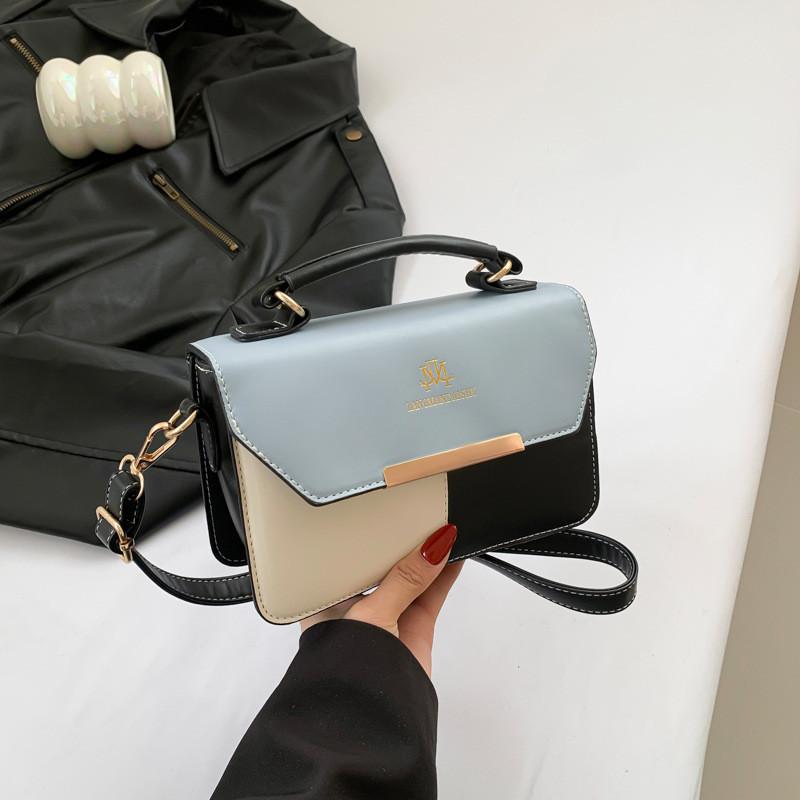 Stylish Retro Shoulder Bag For Women 2024 Spring New Fashion Square Bag чёрный