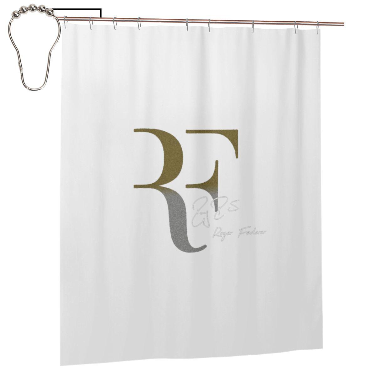 

Roger Federer Shower Curtain Bathroom Polyester Waterproof Bath Curtains With Hooks W60H190(CM)-1 Pcs