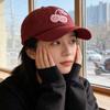 Sunscreen Embroidered Peaked Hat Korean Style Sunshade Casquette Cherry Baseball Cap  Outdoor