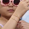 Qiong Yao Rainbow Unicorn Star Jewelry Set: Necklace, Ring, Anklet, Bracelet - Children's Wear, Non-Fading, In Stock
