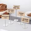 Strak Kaarthouder Roestvrij Staal Naamkaart Houder Label Kaart Houder Buffet Opstelling