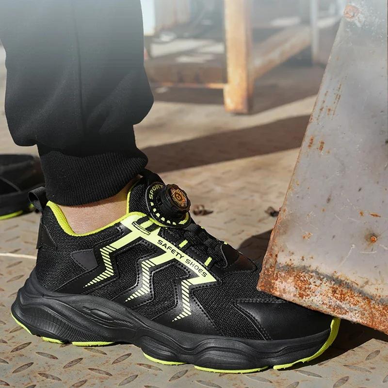 Industrial Working Boots With Plastic Toe Lightweight Comfortable Work Shoes For Men Sneakers For Working With Toe Protection