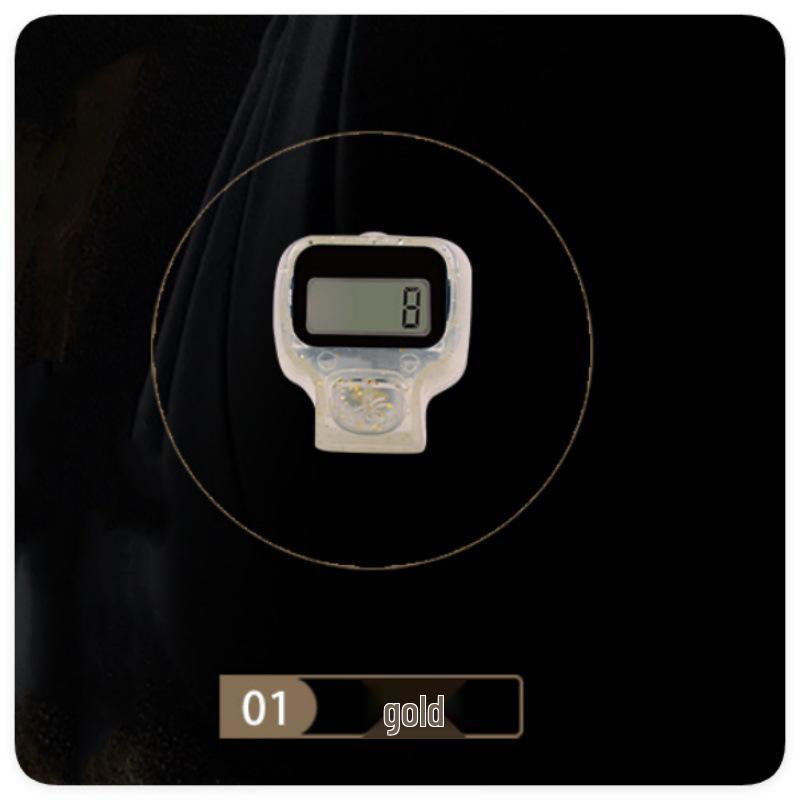 Transparent Pedestrian Counter with Flashing Light Reminder - Model 8010 Transparent Ring Counter золотой