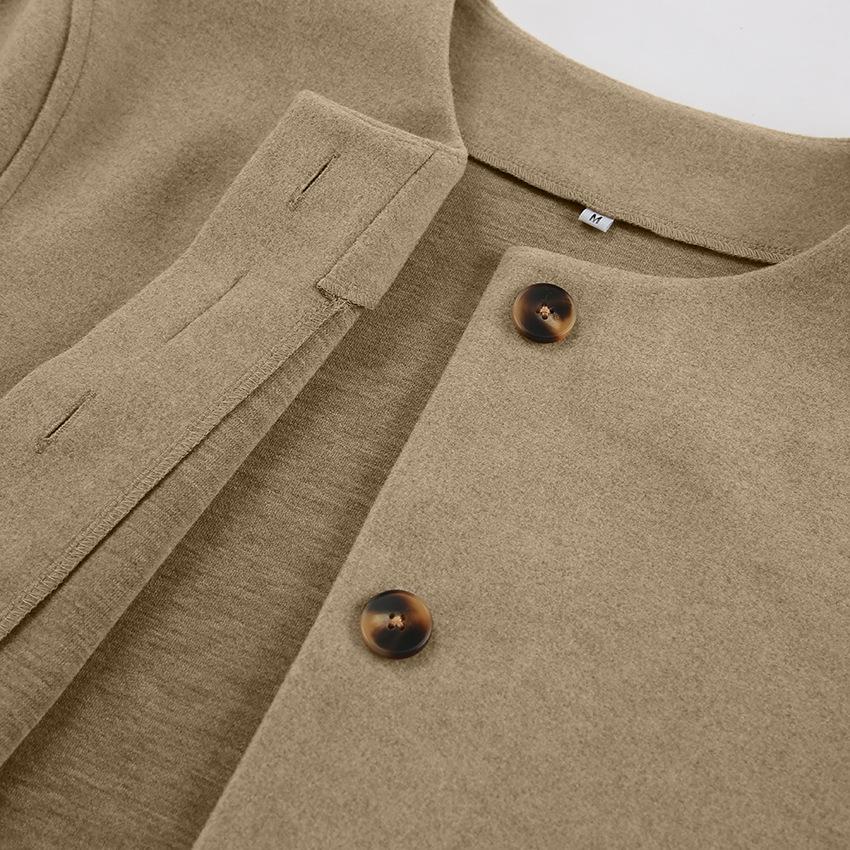 2023 Merlad Style Brown Woolen Coat: European & American Autumn/Winter Short Women's Top