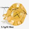 Round Oval Square Heart Blank Settings DIY Rhinestone Drip Oil Silver/Gold Color Stainless Steel Rings For Women Men Accessories
