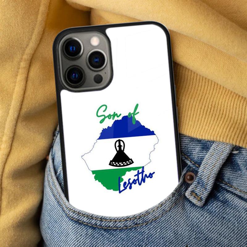 Lesotho Flag Soft Phone Case for iPhone 17 Air 16e Pro max 15 Pro 13 14 Plus 11 12 MagSafe Magnetic Coque
